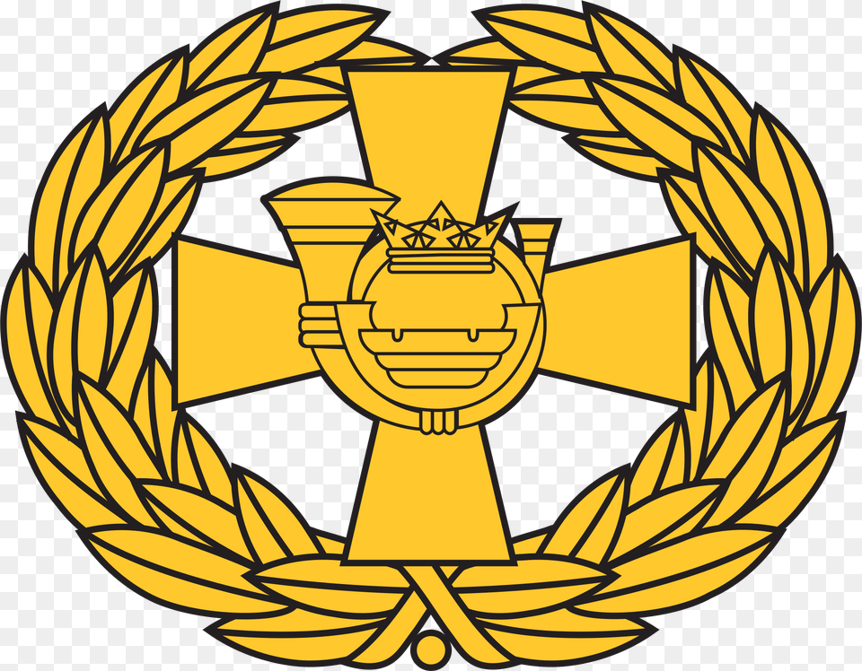 Finland Army Division Insignia Badge, Emblem, Symbol, Logo, Gold Png