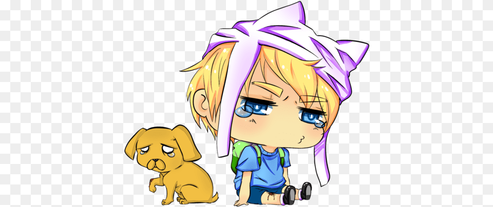 Finn And Jake Adventure Time With Finn And Chibi Adventure Time Finn, Publication, Book, Comics, Baby Free Transparent Png