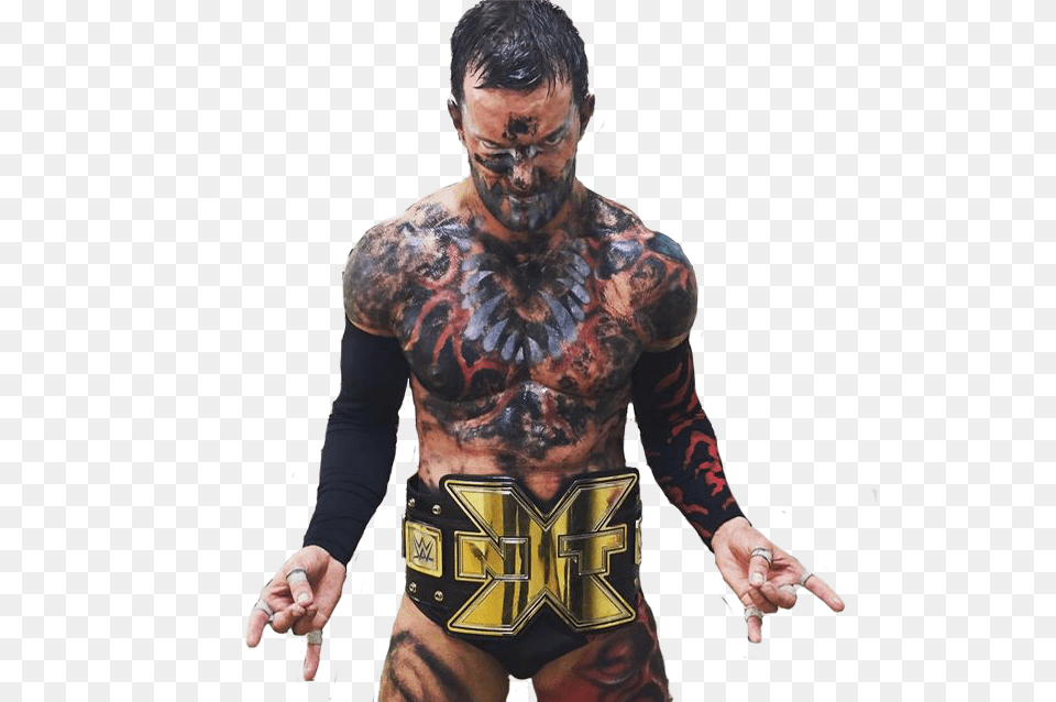 Finn Balor Download Finn Balor Nxt Belt, Tattoo, Skin, Person, Man Png Image