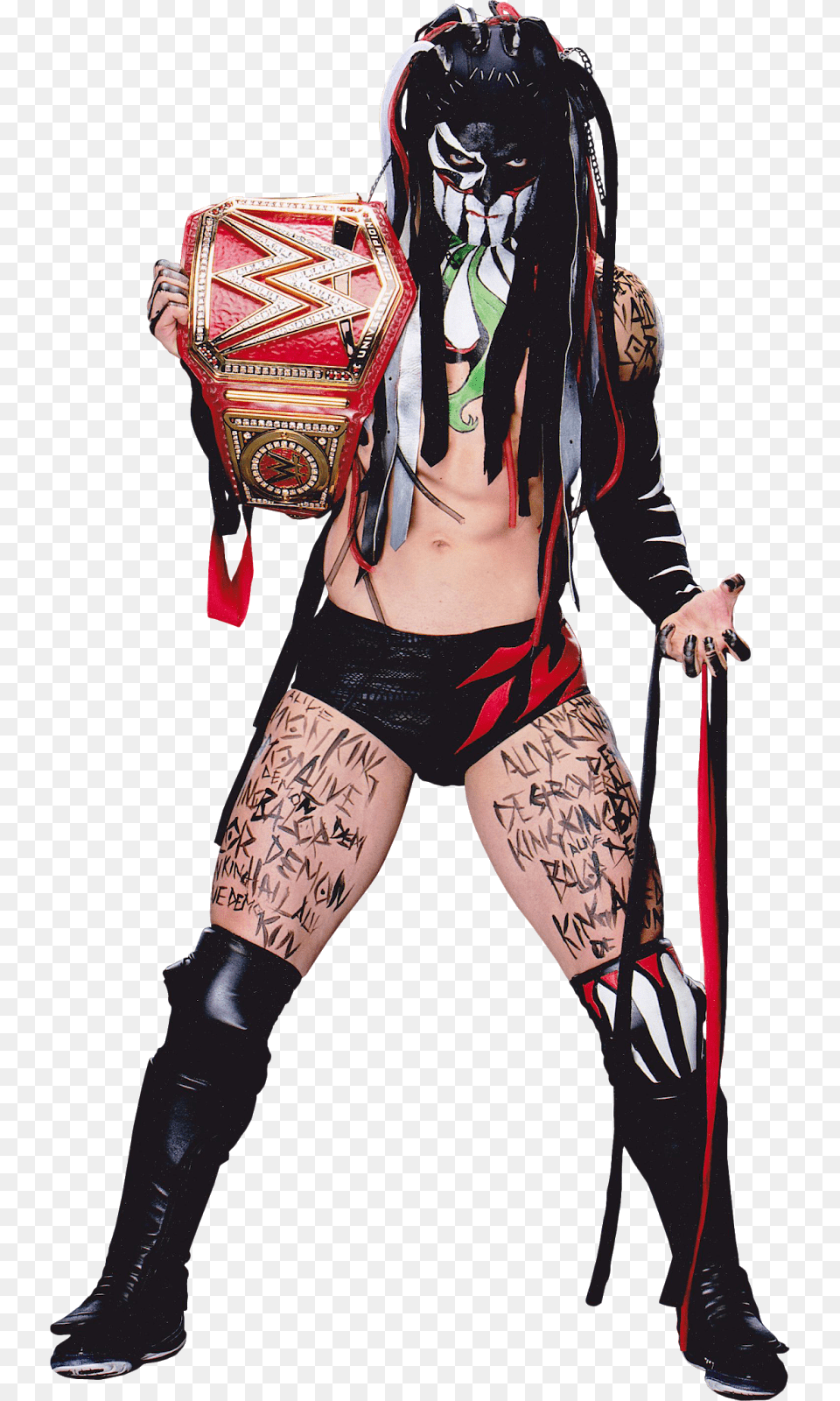 Finn Balor Download Demon Finn Balor Universal Champion, Tattoo, Skin, Person, Adult Png Image