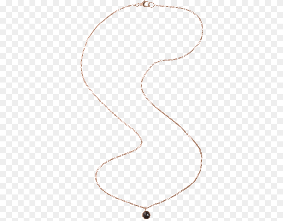 Finn Rose Gold Black Diamond Pendant Necklace Jewelry, Accessories Free Png Download
