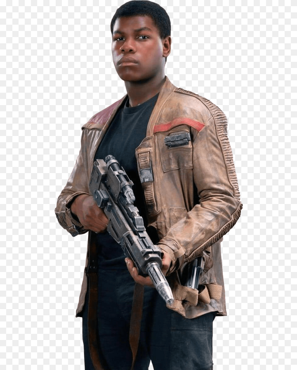 Finn Star Wars Finn, Weapon, Jacket, Handgun, Gun Free Transparent Png