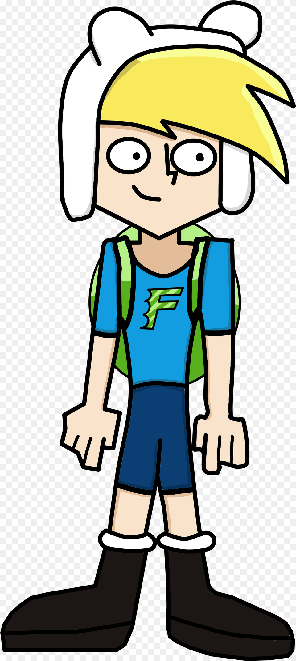 Finn The Human In The Style Of Danny Phantom Cartoon, Person, Face, Head, Book Free Png