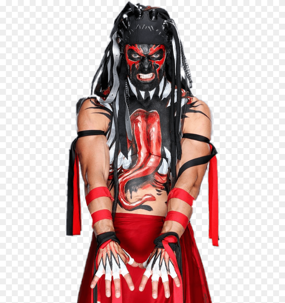 Finnbalor Demonbalor Wwe Mask, Clothing, Costume, Person, Adult Free Png Download