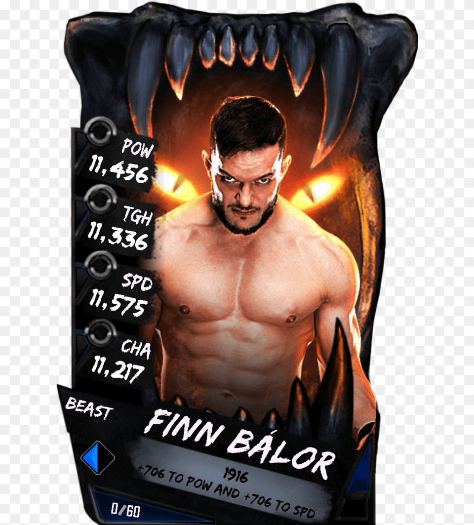Finnbalor S4 16 Beast Wwe Supercard Beast Cards, Adult, Person, Man, Male Free Png Download
