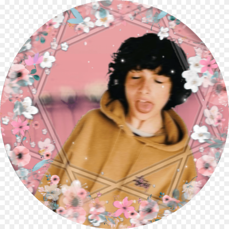 Finnwolfhard Finn Edit Icon Icons Aesthetics Finn Wolfhard In A Hoodie, Face, Head, Person, Photography Free Png