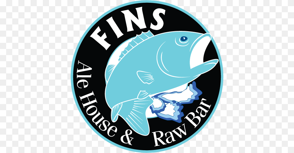 Fins Ale House And Raw Bar Fins Rehoboth Beach, Aquatic, Water, Logo, Face Png Image
