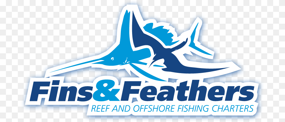 Fins Amp Feathers Reef And Offshore Fishing Charters Miami Fishing Charters Logos, Clothing, Footwear, Shoe, Aircraft Png Image