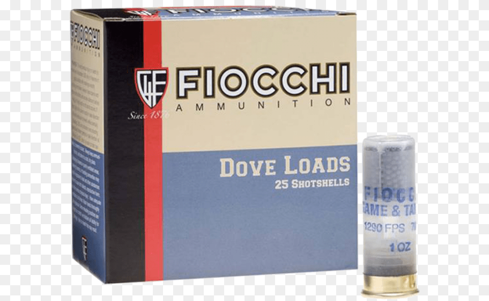 Fiocchi 12 Gauge Game And Target Shells Fiocchi Ammo 12gt8 Dove Quail 275 In 12 Gauge Size, Book, Publication, Bottle, Ammunition Png