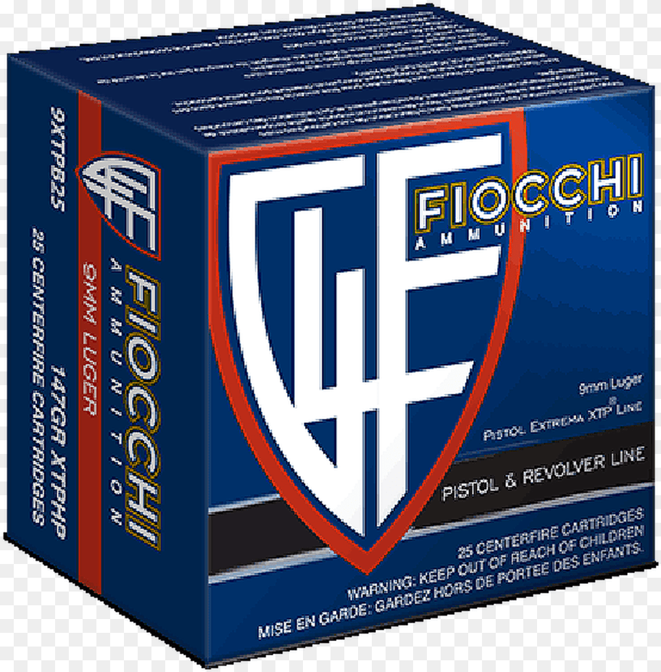 Fiocchi 9xtpb25 Extrema 9mm Luger 147 Gr Xtp Hollow Hollow Point Bullet, Scoreboard, Box Free Png Download