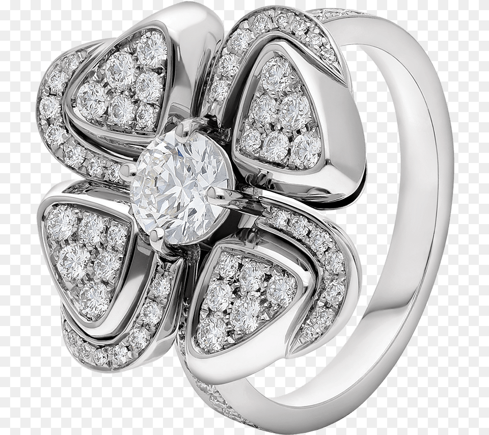 Fiorever Ring Bulgari Flower Ring, Accessories, Diamond, Gemstone, Jewelry Free Transparent Png