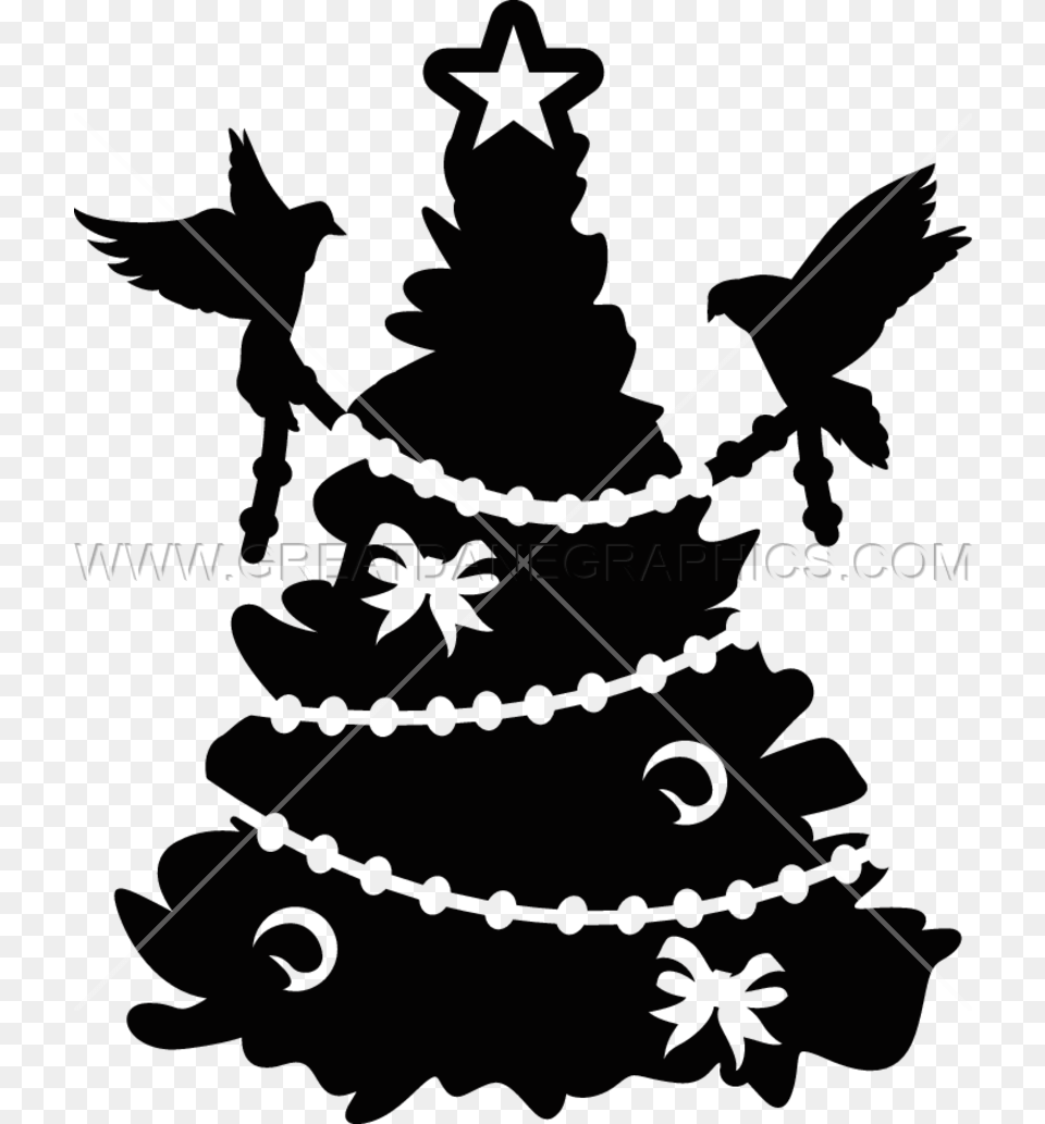 Fir Christmas Ornament Spruce Christmas Tree Silhouette Illustration Png