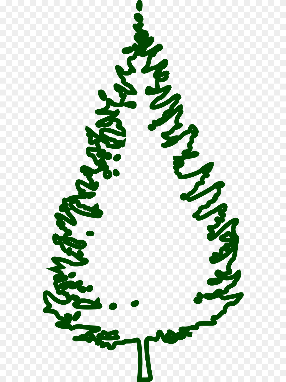Fir Vector Graphicsfree Christmas Tree Outline, Plant, Green, Christmas Decorations, Festival Free Png Download