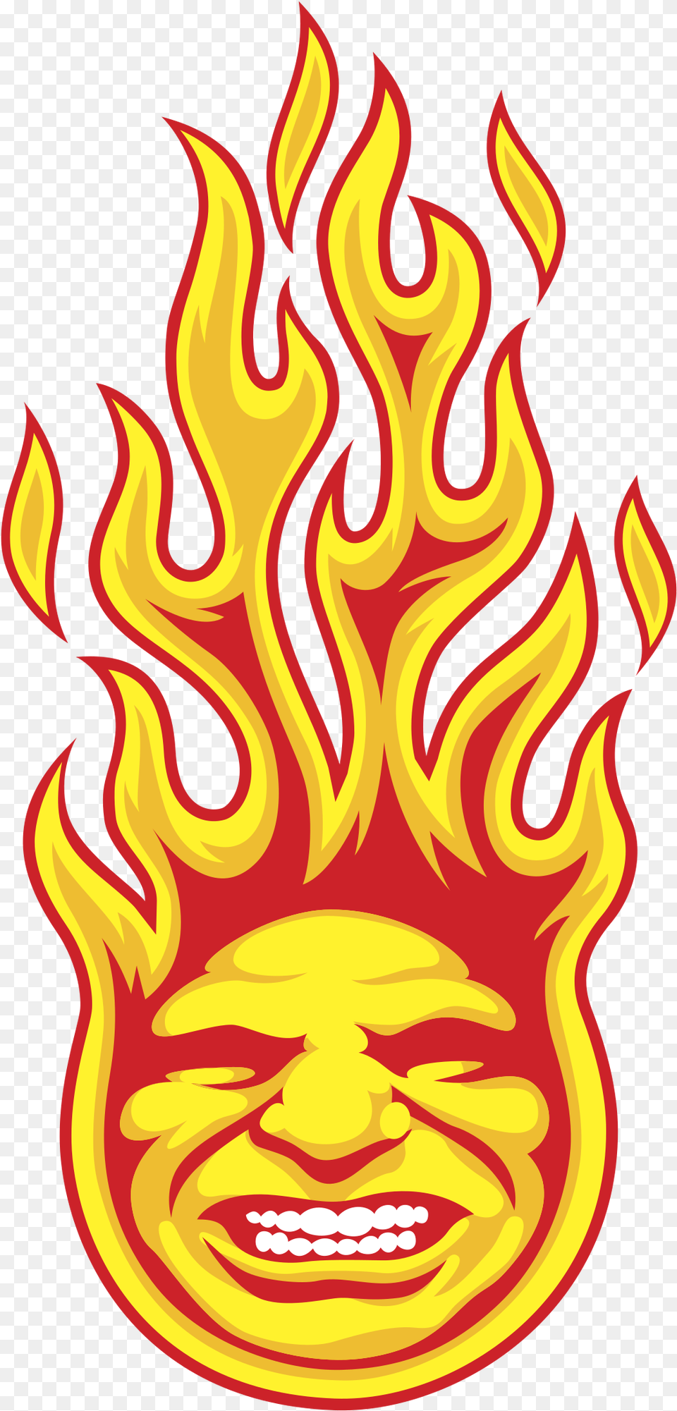 Fire, Flame, Face, Head, Person Free Png Download
