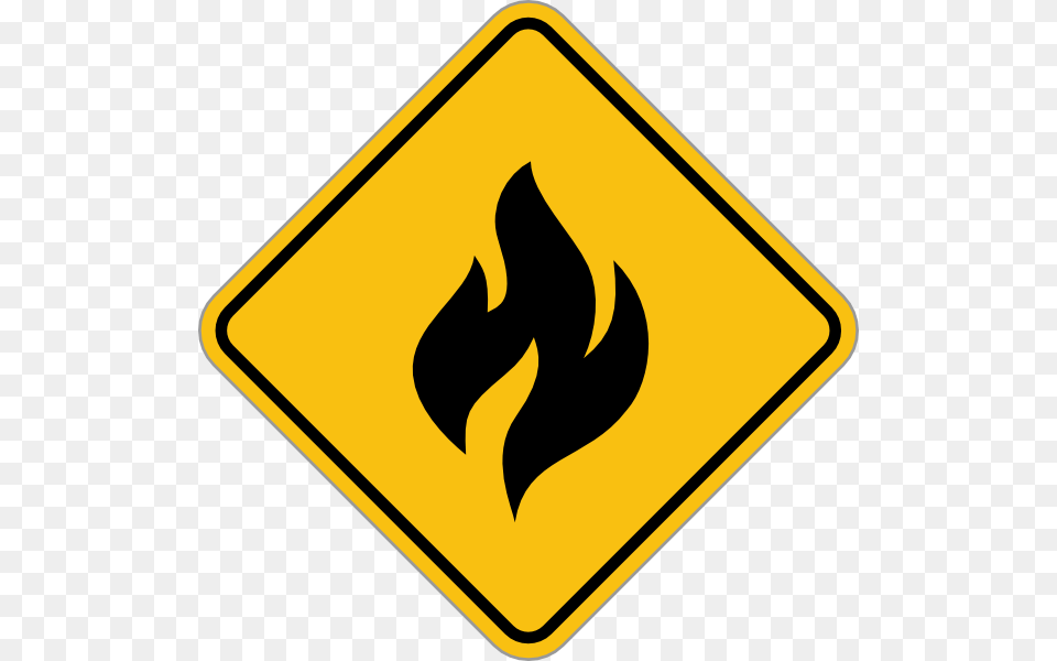 Fire Alert Sign Clip Art, Symbol, Road Sign, Blackboard Png