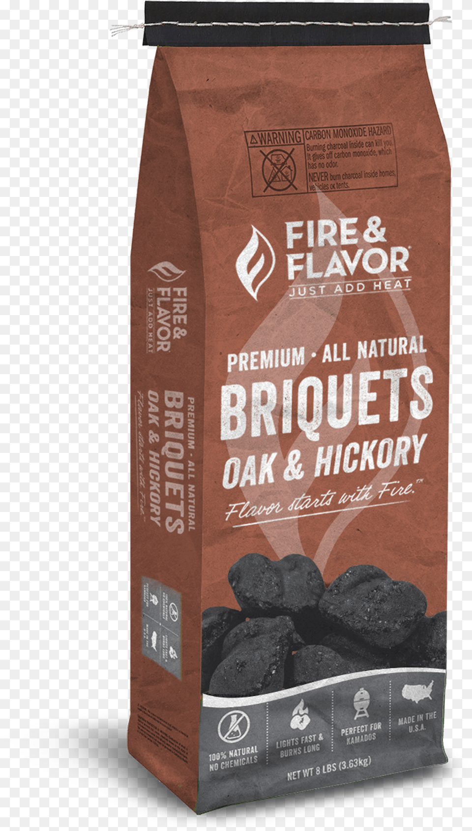 Fire Amp Flavor Briquet Charcoal From Oak Amp Hickory Single Origin Coffee, Book, Publication, Coal, Anthracite Png