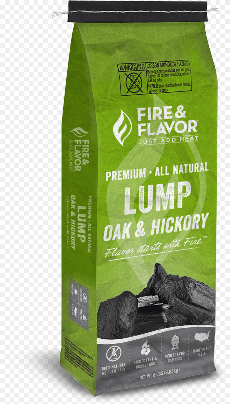 Fire Amp Flavor Premium Lump Charcoal Oak Amp Hickory 8lbs Fire Amp Flavor Premium Lump Charcoal Oak, Book, Publication, Adult, Male Png