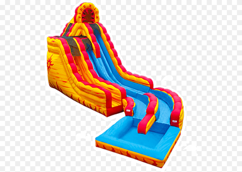 Fire And Ice Inflatable Slide, Toy Free Png