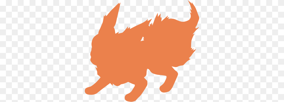 Fire And Orange Image Flareon Silhouette Free Png