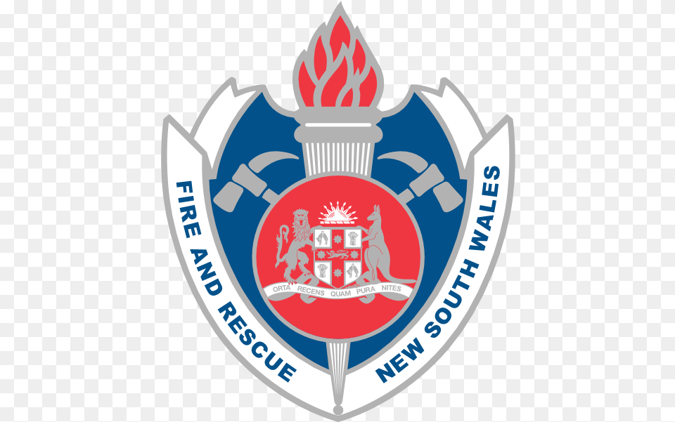 Fire And Rescue New South Wales Logo Nsw Fire And Rescue Logo, Badge, Symbol, Emblem Png Image