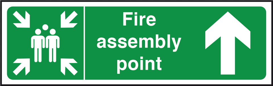 Fire Assembly Point Sign Arrow Upquottitlequotfire Assembly Assembly Point Right Arrow, Symbol, Road Sign Png Image