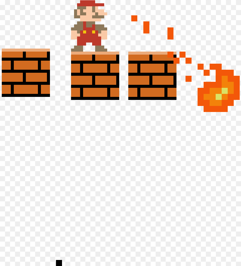 Fire Ball Pixel Art, Game, Super Mario Png Image