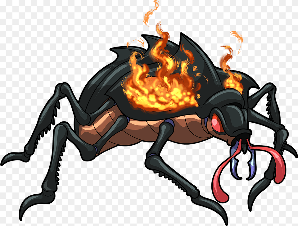 Fire Beetle Common Monster Card Syedshakil Steem Cartoon, Animal, Bee, Insect, Invertebrate Free Png