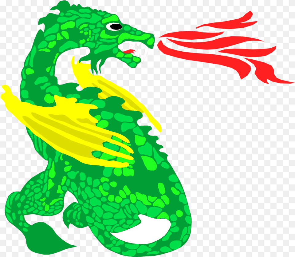 Fire Breathing Dragon Clip Art Komodo Dragons Breathing Fire, Animal, Dinosaur, Reptile, Green Png