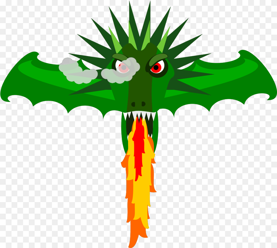 Fire Breathing Dragon Svg Clip Arts Green Dragon Clipart, Adult, Female, Person, Woman Free Png Download
