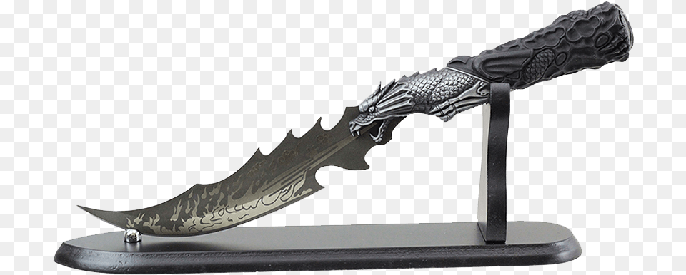 Fire Breathing Medieval Dragon Dagger, Blade, Knife, Weapon, Sword Png