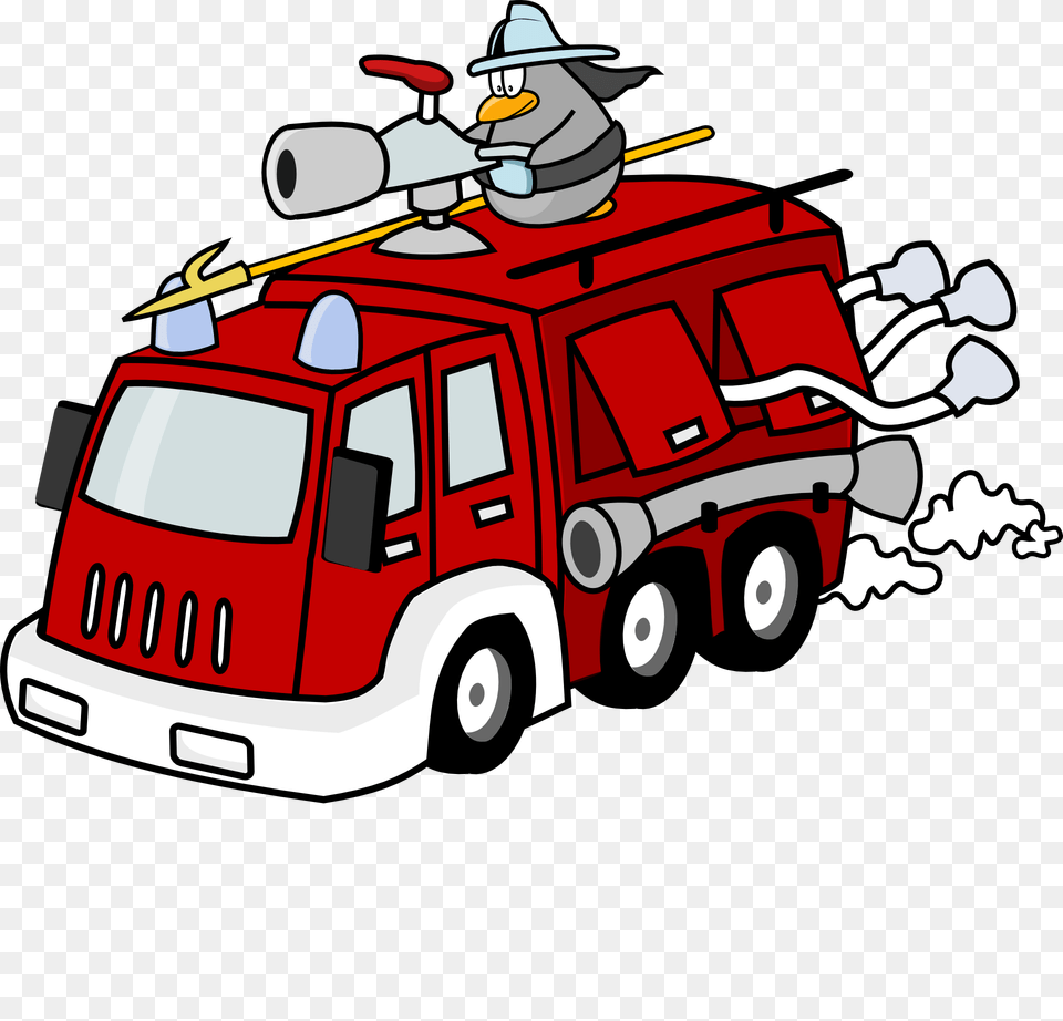 Fire Brigade Images All Fire Truck Cartoon Gif, Vehicle, Transportation, Tool, Plant Free Transparent Png