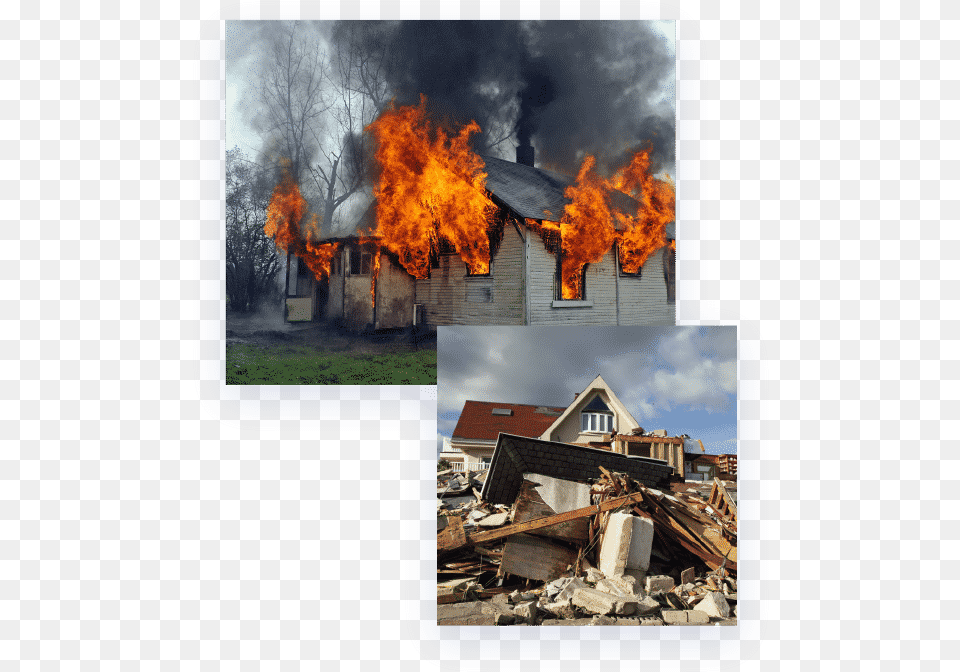 Fire Burst Fire Damage, Architecture, Building, Outdoors, Shelter Free Png Download