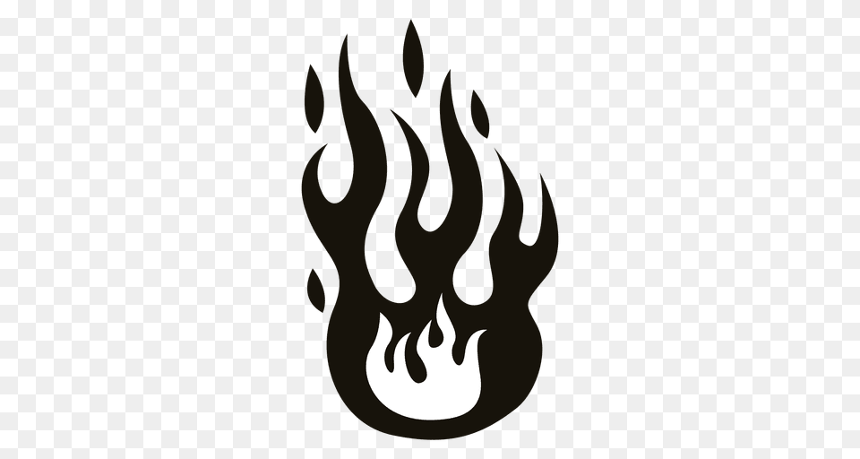 Fire Cartoon Illustrationblack White, Electronics, Hardware Png Image