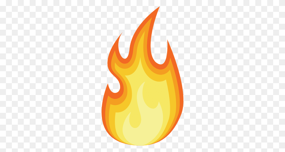 Fire Cartoon Silhouette, Flame Free Png
