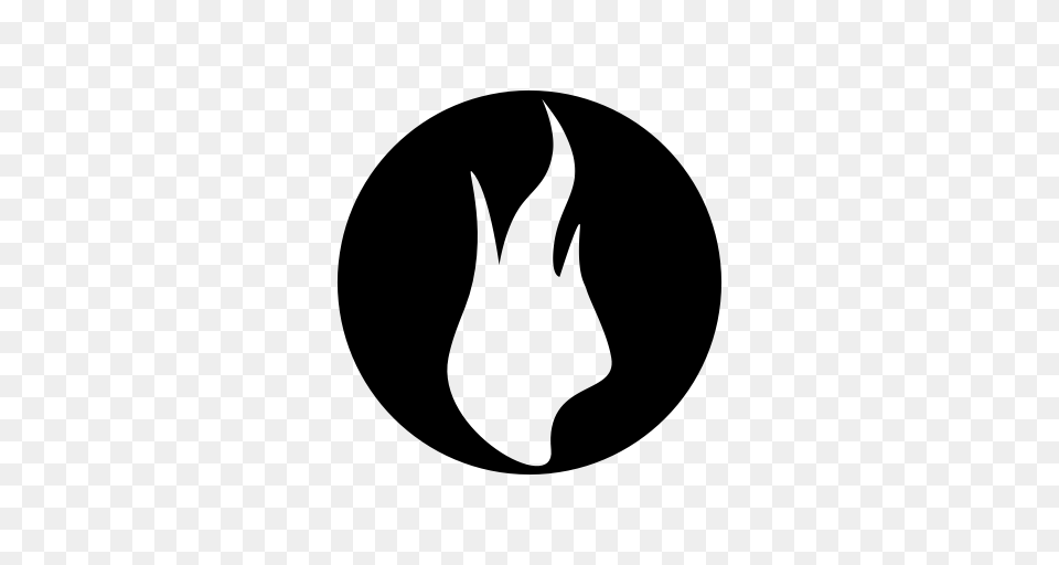 Fire Circle Fire Fire Device Icon With And Vector Format, Gray Free Png