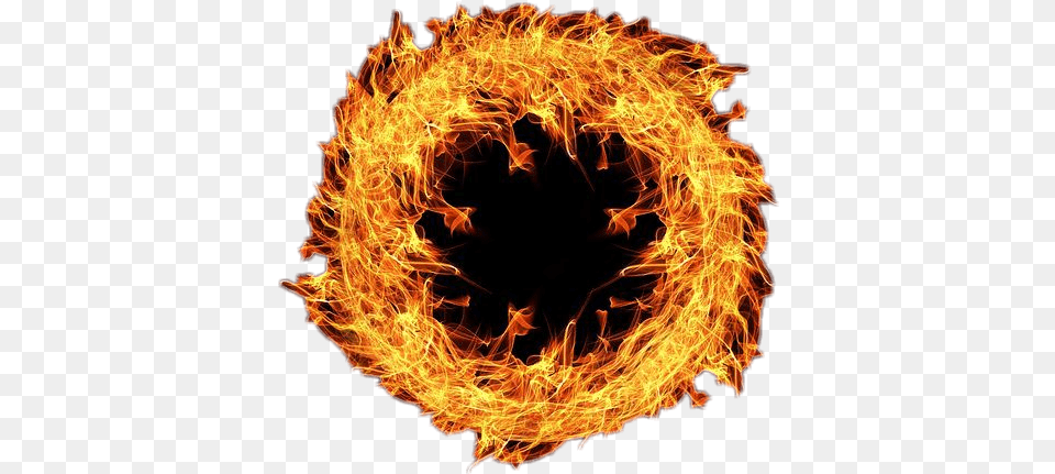 Fire Circle Sticker Ring Of Fire Burning, Bonfire, Flame, Pattern Png Image