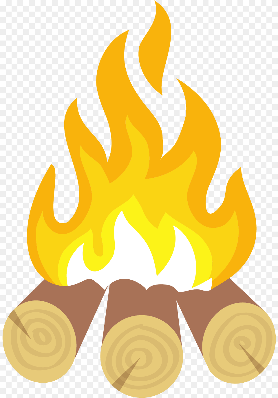 Fire Clip Art Cartoon Pile Transprent Gambar Kayu Bakar Animasi, Flame, Bonfire Free Transparent Png