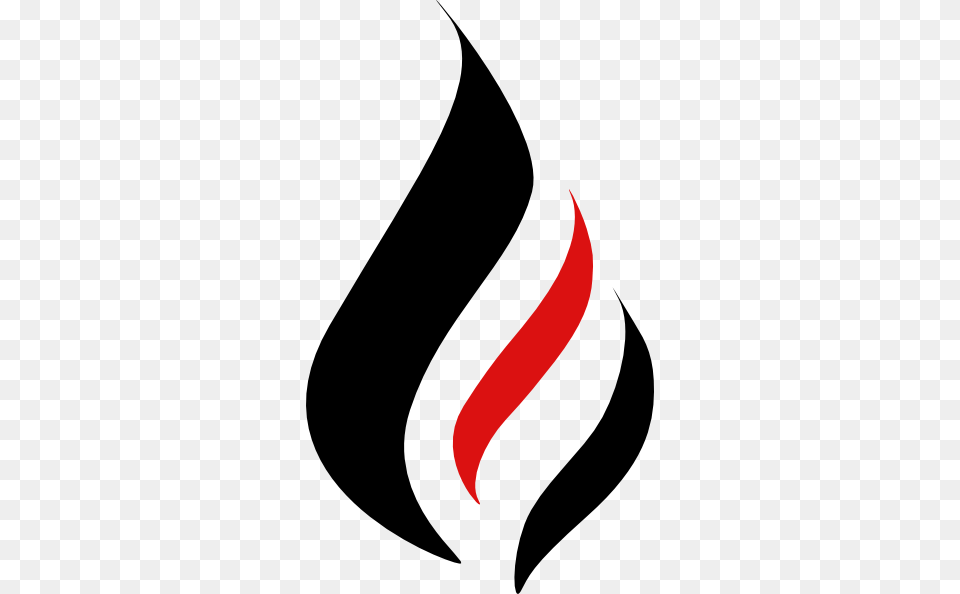 Fire Clipart Black And White, Logo, Animal, Art, Fish Free Png