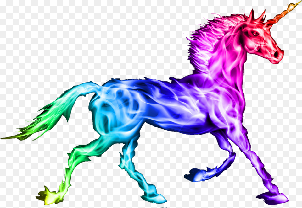 Fire Clipart Unicorn Unicorn Fire, Animal, Horse, Mammal, Accessories Png Image