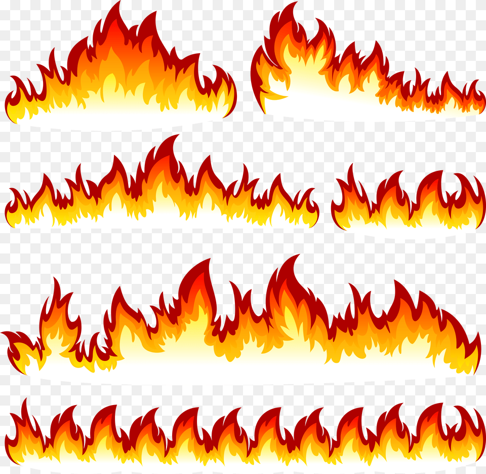 Fire Combustion Flame Illustration Clipart Hd Flames Border Free Png Download