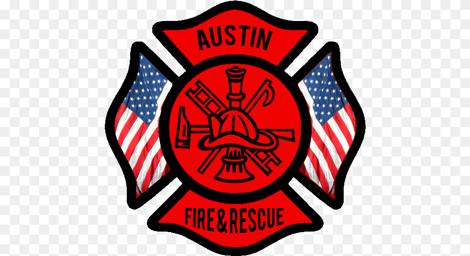 Fire Department City Of Austin Arkansas Cruz De Malta Bomberos, Emblem, Flag, Symbol, Logo Free Png