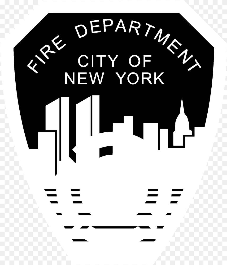 Fire Department City Of New York Logo Black And White New York City Fire Department, Badge, Symbol Free Transparent Png