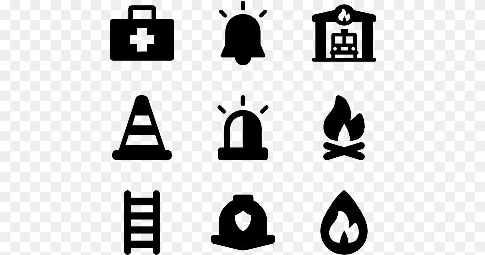 Fire Department Elements Firefighter, Gray Free Png Download