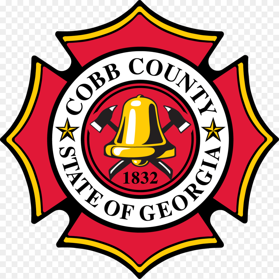 Fire Department Home Cobb County Fire Department, Badge, Logo, Symbol, Emblem Png