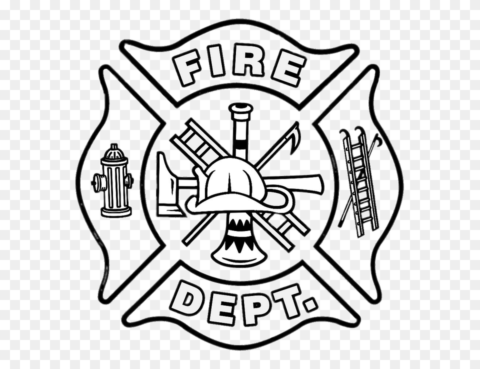 Fire Department Logo Black, Badge, Symbol, Emblem, Dynamite Png