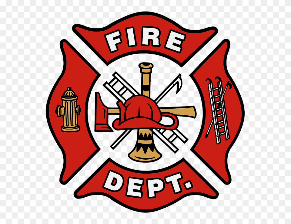 Fire Department Logo Red, Emblem, Symbol, Badge, Dynamite Free Transparent Png