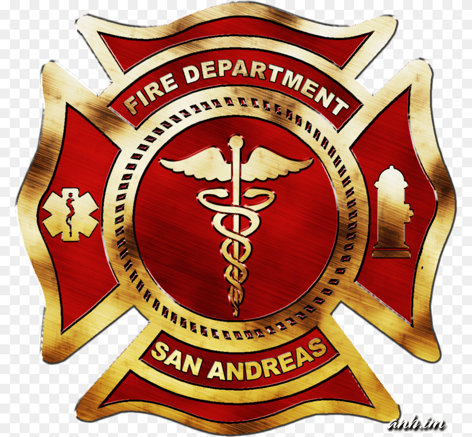 Fire Department Of San Andreas Logo By Portalphreak San Andreas Fire Department Logos, Badge, Symbol, Emblem, Wedding Free Png Download