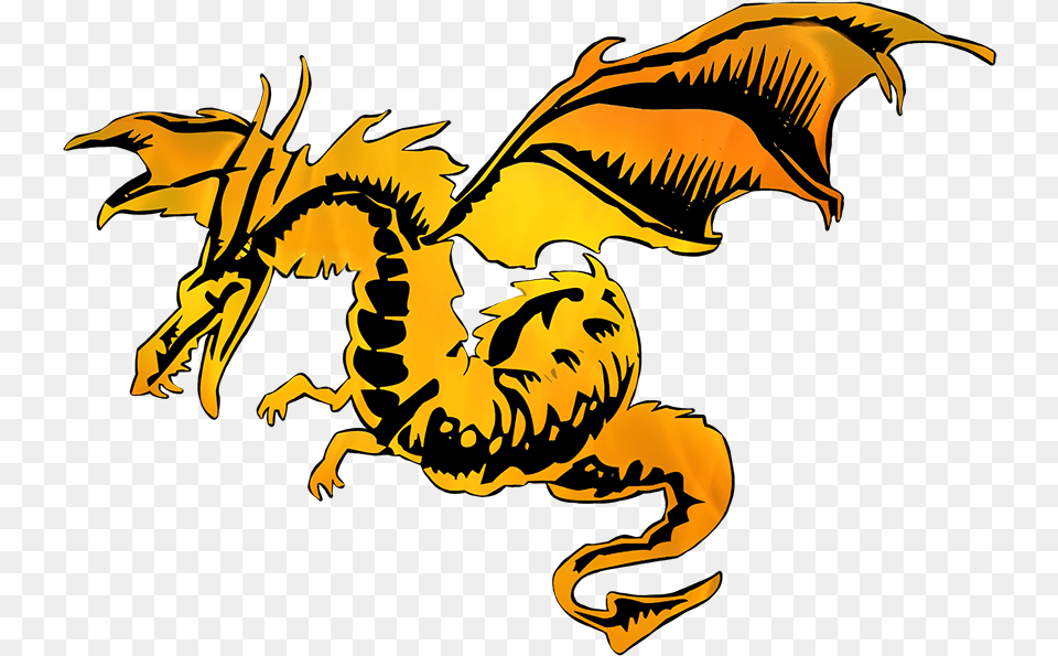 Fire Dragon Black Orange Shaolin Fire And Water Dragon Fremes, Animal, Dinosaur, Reptile Free Transparent Png