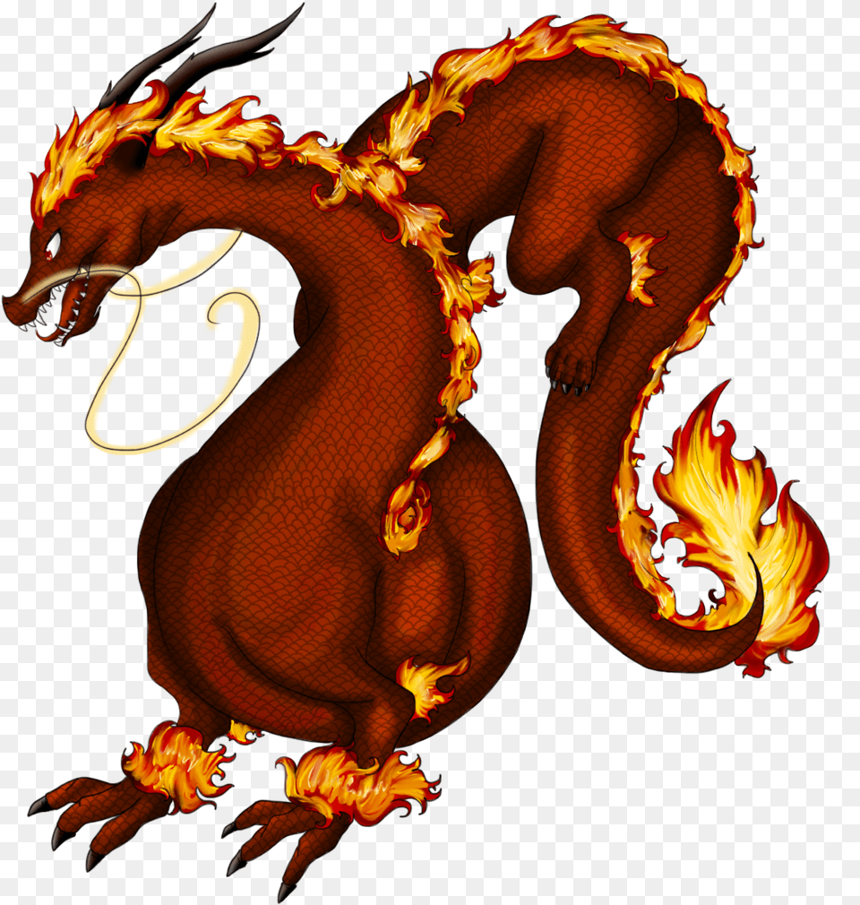 Fire Dragon Illustration Clipart Full Size Clipart Illustration, Person Free Png Download