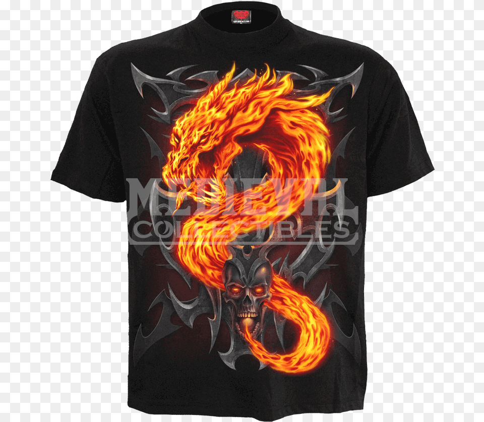 Fire Dragon T Shirt, Clothing, T-shirt, Adult, Male Free Png Download